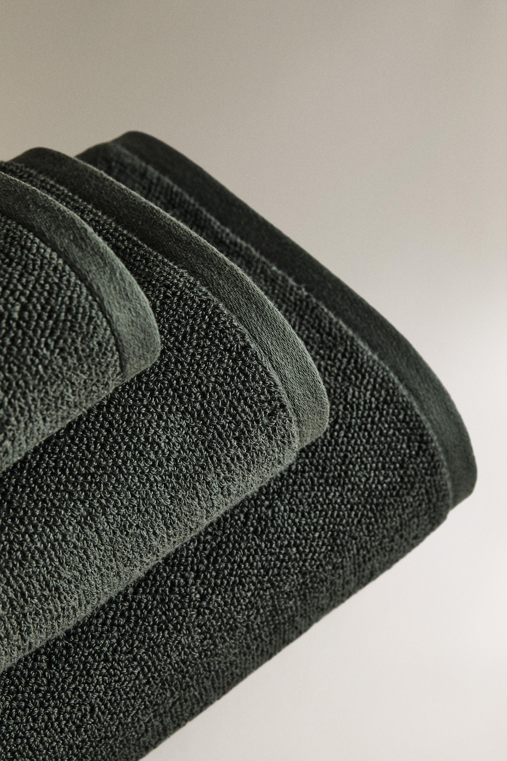 RICE STITCH COTTON BATH TOWEL